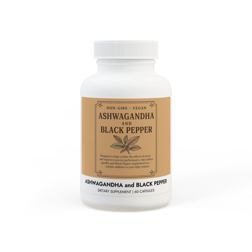 🌿 Ashwagandha and Black Pepper Supplement