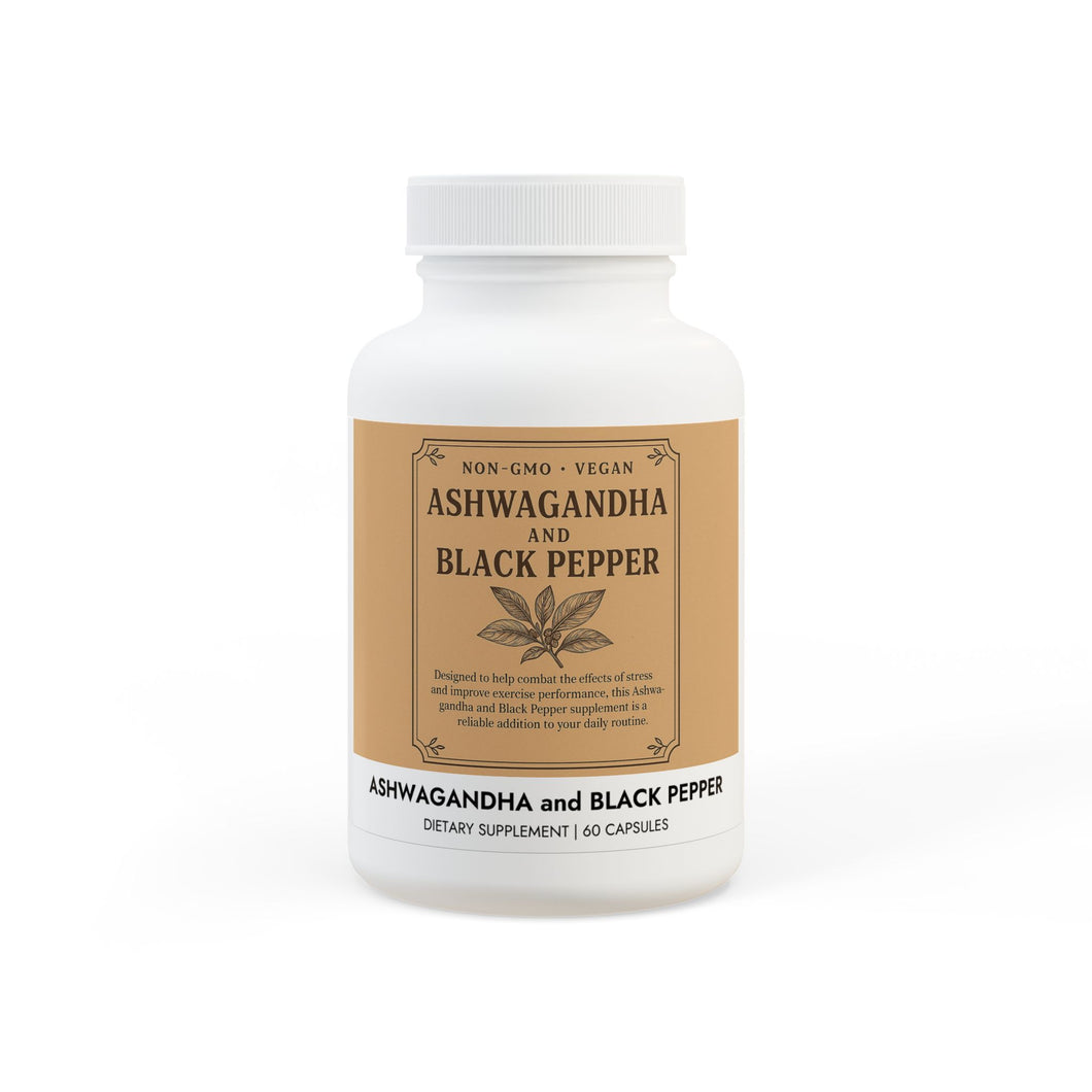 🌿 Ashwagandha and Black Pepper Supplement