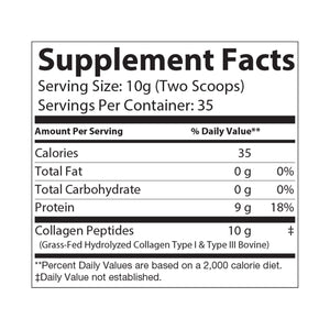 💧 Collagen Peptides Type I & III Supplement