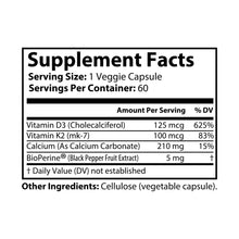 Load image into Gallery viewer, 🦴 Vitamin K2 + D3 Supplement
